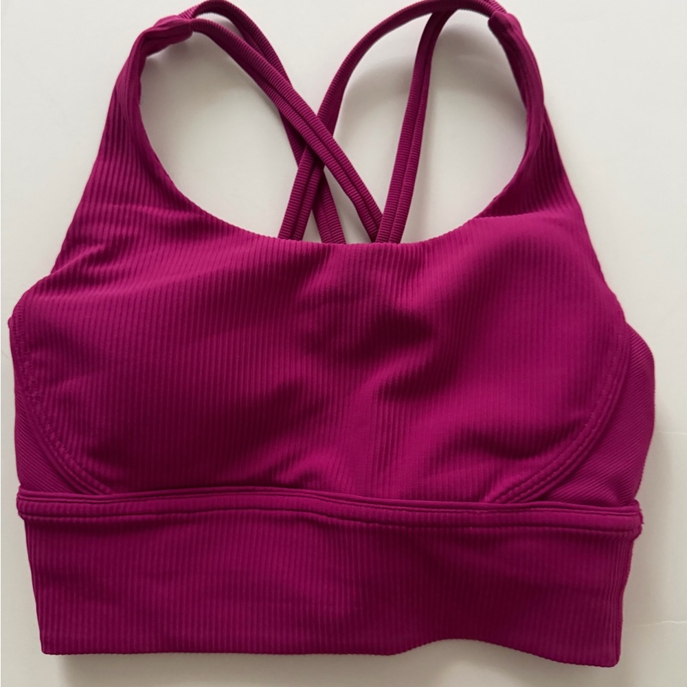 Lululemon Energy Bra Ling Line Rib  Size 4